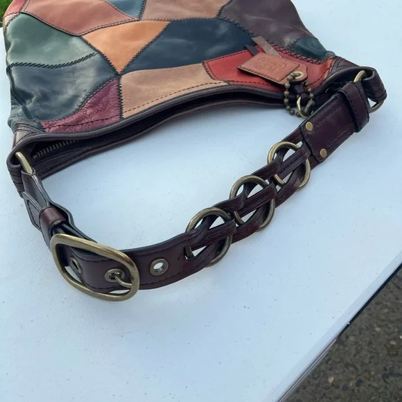 Coach y2k vintage Patchwork Leather Shoulder Bag - Picture 4 of 5
